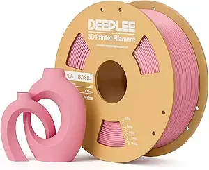 Deeplee3D DEEPLEE PLA Basic 3D Printer Filament, 3D Printing Filament with Dimensional Accuracy +/-, Neatly Wound, No Clogging, Best for Beginners, Fits for Most FDM 3D Printers 1KG Pink