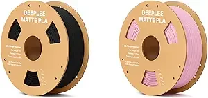 Deeplee3D DEEPLEE Matte PLA Filament 1kg Black and 1kg Sakura Pink