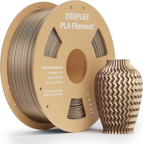 Deeplee3D PLA Silk Metallic Gold