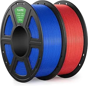 Deeplee3D DEEPLEE PLA PRO Filament, Stronger Toughness 3D Printer Filament 2KG, PLA Filament Dimensional Accuracy +/-, Neatly Wound, Fits Most FDM 3D Printer, Blue and Red