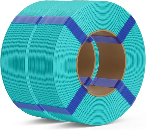 Deeplee3D DEEPLEE PLA Basic Refill Filament, No Spool 3D Printer Filament, Dimensional Accuracy +/-, Fits for Most FDM 3D Printers, 2KG Turquoise