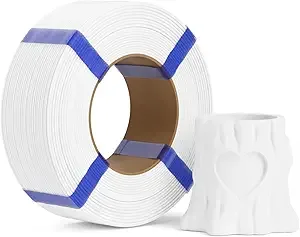 Deeplee3D DEEPLEE PLA Basic Refill Filament, No Spool 3D Printer Filament, Dimensional Accuracy +/-, Fits for Most FDM 3D Printers, 1KG White