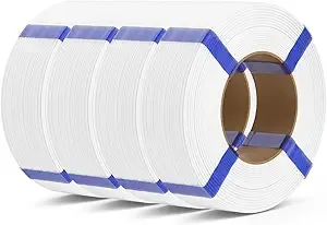 Deeplee3D DEEPLEE PLA Basic Refill Filament, No Spool 3D Printer Filament, Dimensional Accuracy +/-, Fits for Most FDM 3D Printers, 4KG White