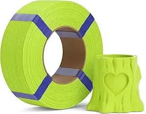 Deeplee3D DEEPLEE PLA Basic Refill Filament, No Spool 3D Printer Filament, Dimensional Accuracy +/-, Fits for Most FDM 3D Printers, 1KG Green