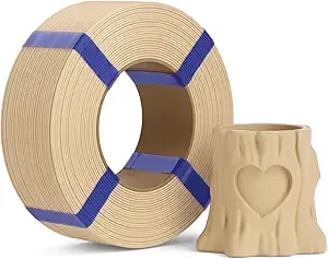 Deeplee3D DEEPLEE PLA Basic Refill Filament, No Spool 3D Printer Filament, Dimensional Accuracy +/-, Fits for Most FDM 3D Printers, 1KG Beige