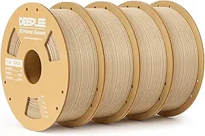 Deeplee3D DEEPLEE Basic PLA Filament, 3D Printer Filament, Beige 4kg
