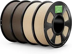 Deeplee3D DEEPLEE PLA+ 2.0 Filament, 3D Printer Filament, Upgrade PLA Plus 3D Printer Filament, High Speed PLA+ Filament for Most FDM 3D Printer, Beige & Brown 4kg