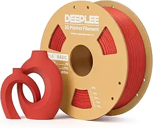 Deeplee3D DEEPLEE Basic PLA Filament, 3D Printer Filament, Red 1kg