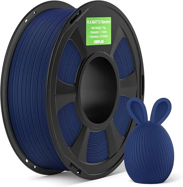 Deeplee3D DEEPLEE Matte PLA Filament, 1kg Navy Blue, 3D Printer Filament Dimensional Accuracy +/-, Smooth Texture, Fits for Most FDM 3D Printers