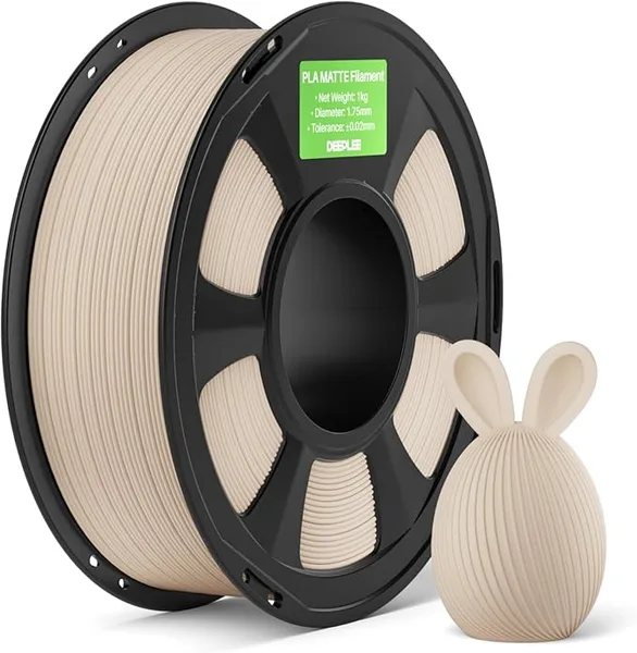 Deeplee3D DEEPLEE Matte PLA Filament, 1kg Beige, 3D Printer Filament Dimensional Accuracy +/-, Smooth Texture, Fits for Most FDM 3D Printers