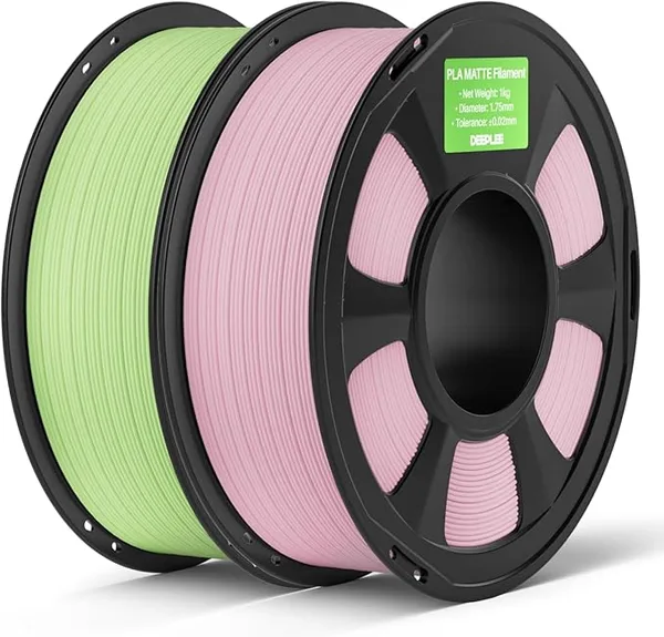Deeplee3D DEEPLEE Matte PLA Filament, 2kg Mint Green & Sakura Pink