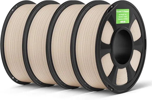 Deeplee3D DEEPLEE Matte PLA Filament, 4kg Beige, 3D Printer Filament Dimensional Accuracy +/-, Smooth Texture, Fits for Most FDM 3D Printers