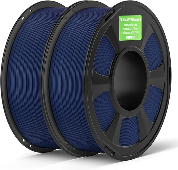 Deeplee3D DEEPLEE Matte PLA Filament, 2kg Navy Blue, 3D Printer Filament Dimensional Accuracy +/-, Smooth Texture, Fits for Most FDM 3D Printers