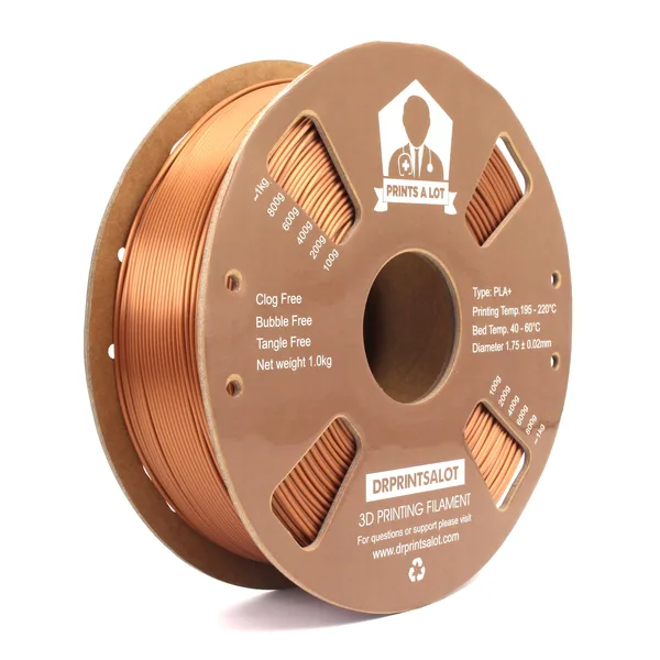 Dr. Prints A Lot DRPRINTSALOT Premium Silk PLA+ Filament: Vibrant Colors for Exceptional 3D Printing