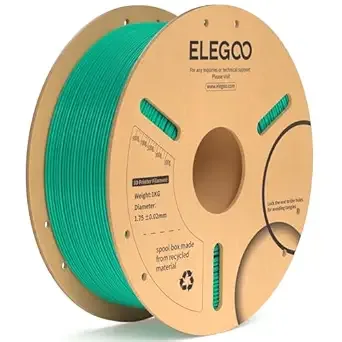 Elegoo ELEGOO PLA Plus Filament Sea Green 1KG, PLA+ Tougher and Stronger 3D Printer Filament Pro Dimensional Accuracy +/-, 1kg Spool(2.2lbs) Fits for Most FDM 3D Printers
