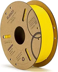 Elegoo ELEGOO PLA Filament Yellow 1KG, 3D Printer Filament Dimensional Accuracy +/-, 1kg Cardboard Spool(2.2lbs) 3D Printing Filament Fits for Most FDM 3D Printers