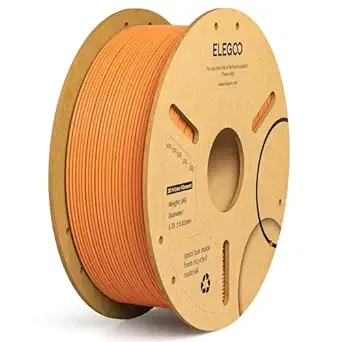 Elegoo ELEGOO PLA Plus Filament Orange 1KG, PLA+ Tougher and Stronger 3D Printer Filament Dimensional Accuracy +/-, 1kg Spool(2.2lbs) Fits for Most FDM 3D Printers