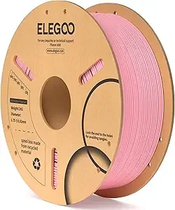 Elegoo ELEGOO PLA Filament Pink 1KG, 3D Printer Filament Dimensional Accuracy +/-, 1kg Cardboard Spool(2.2lbs) 3D Printing Filament Fits for Most FDM 3D Printers