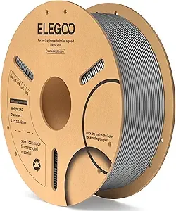 Elegoo ELEGOO PLA Filament Space Gray 1KG, 3D Printer Filament Dimensional Accuracy +/-, 1kg Cardboard Spool(2.2lbs) 3D Printing Filament Fits for Most FDM 3D Printers