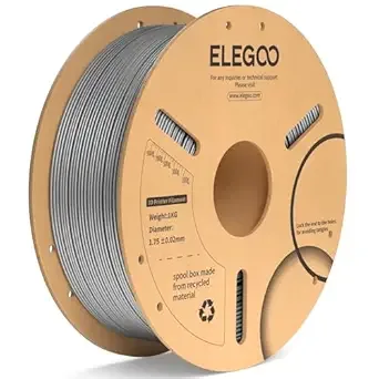 Elegoo ELEGOO PLA Plus Filament Space Gray 1KG, PLA+ Tougher and Stronger 3D Printer Filament Dimensional Accuracy +/-, 1kg Spool(2.2lbs) Fits for Most FDM 3D Printers