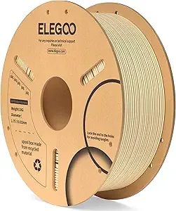 Elegoo ELEGOO PLA Filament Beige 1KG, 3D Printer Filament Dimensional Accuracy +/-, 1kg Cardboard Spool(2.2lbs) 3D Printing Filament Fits for Most FDM 3D Printers