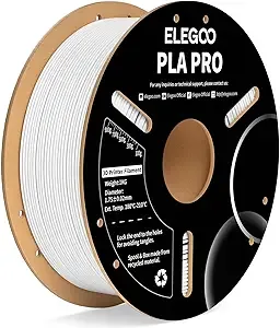 Elegoo ELEGOO PLA PRO Filament White 1KG, 30-/s Printing Speed Improved Rigidity 3D Printer Filament Dimensional Accuracy +/-, 1kg Spool (2.2lbs)