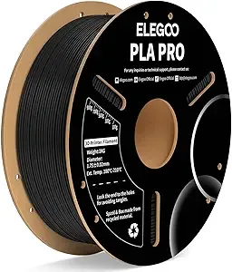 Elegoo ELEGOO PLA PRO Filament Black 1KG, 30-/s Printing Speed Improved Rigidity 3D Printer Filament Dimensional Accuracy +/-, 1kg Spool (2.2lbs)