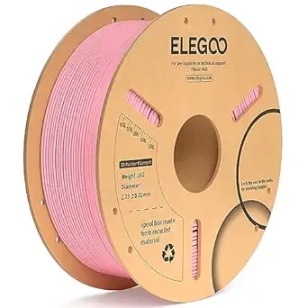Elegoo ELEGOO PLA Plus Filament Pink 1KG, PLA+ Tougher and Stronger 3D Printer Filament Dimensional Accuracy +/-, 1kg Spool(2.2lbs) Fits for Most FDM 3D Printers