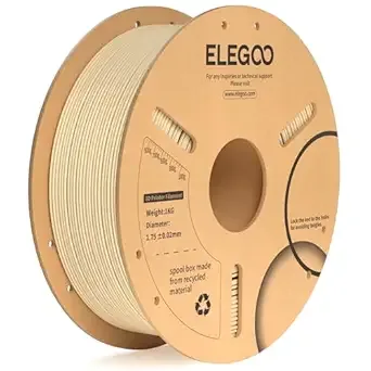 Elegoo ELEGOO PLA Plus Filament Beige 1KG, PLA+ Tougher and Stronger 3D Printer Filament Dimensional Accuracy +/-, 1kg Spool(2.2lbs) Fits for Most FDM 3D Printers