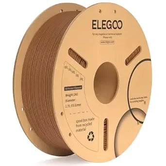 Elegoo ELEGOO PLA Plus Filament Brown 1KG, PLA+ Tougher and Stronger 3D Printer Filament Dimensional Accuracy +/-, 1kg Spool(2.2lbs) Fits for Most FDM 3D Printers