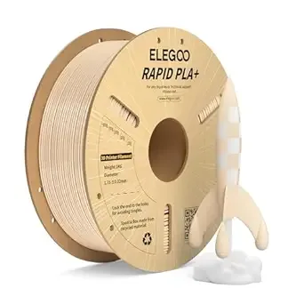 Elegoo ELEGOO Rapid PLA Plus Filament Beige 1KG, PLA+ 3D Printer Filament for/s High Speed Printing, Dimensional Accuracy +/-, 1kg Cardboard Spool(2.2lbs)