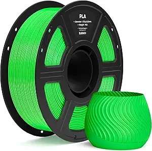 Elegoo ELEGOO PLA Filament Neon Green 1KG, 3D Printer Filament Dimensional Accuracy +/-, 1kg Spool(2.2lbs) Fit Most FDM 3D Printers