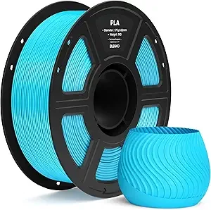Elegoo ELEGOO PLA Filament Sky Blue 1KG, 3D Printer Filament Dimensional Accuracy +/-, 1kg Spool(2.2lbs) Fit Most FDM 3D Printers
