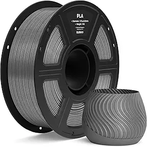 Elegoo ELEGOO PLA Filament Space Gray 1KG, 3D Printer Filament Dimensional Accuracy +/-, 1kg Spool(2.2lbs) Fit Most FDM 3D Printers