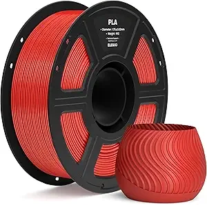 Elegoo ELEGOO PLA Filament True Red 1KG, 3D Printer Filament Dimensional Accuracy +/-, 1kg Spool(2.2lbs) Fit Most FDM 3D Printers