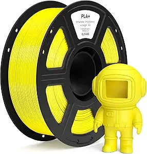 Elegoo ELEGOO PLA+ Filament Yellow 1KG, High Toughness PLA Plus 3D Printer Filament Dimensional Accuracy +/-, 1kg Spool(2.2lbs) Fits for Most FDM 3D Printers
