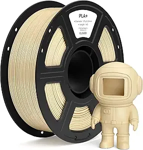 Elegoo ELEGOO PLA+ Filament Beige 1KG, High Toughness PLA Plus 3D Printer Filament Dimensional Accuracy +/-, 1kg Spool(2.2lbs) Fits for Most FDM 3D Printers