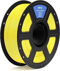 Elegoo ELEGOO PETG Filament Yellow 1KG, 3D Printer Filament Dimensional Accuracy +/-, 1kg Spool(2.2lbs) Fits for Most FDM 3D Printers