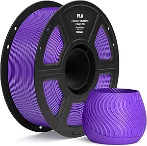 Elegoo ELEGOO PLA Filament Purple 1KG, 3D Printer Filament Dimensional Accuracy +/-, 1kg Spool(2.2lbs) Fit Most FDM 3D Printers