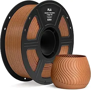 Elegoo ELEGOO PLA Filament Brown 1KG, 3D Printer Filament Dimensional Accuracy +/-, 1kg Spool(2.2lbs) Fit Most FDM 3D Printers