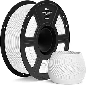 Elegoo ELEGOO PLA Filament White 1KG, 3D Printer Filament Dimensional Accuracy +/-, 1kg Spool(2.2lbs) Fit Most FDM 3D Printers