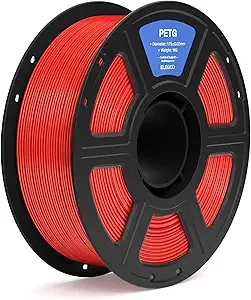 Elegoo ELEGOO PETG Filament Red 1KG, 3D Printer Filament Dimensional Accuracy +/-, 1kg Spool(2.2lbs) Fits for Most FDM 3D Printers