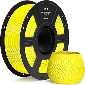 Elegoo ELEGOO PLA Filament Yellow 1KG, 3D Printer Filament Dimensional Accuracy +/-, 1kg Spool(2.2lbs) Fit Most FDM 3D Printers
