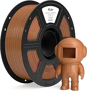 Elegoo ELEGOO PLA+ Filament Brown 1KG, High Toughness PLA Plus 3D Printer Filament Dimensional Accuracy +/-, 1kg Spool(2.2lbs) Fits for Most FDM 3D Printers
