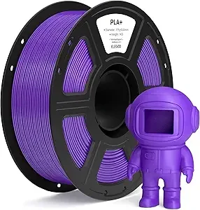 Elegoo ELEGOO PLA+ Filament Purple 1KG, High Toughness PLA Plus 3D Printer Filament Dimensional Accuracy +/-, 1kg Spool(2.2lbs) Fits for Most FDM 3D Printers