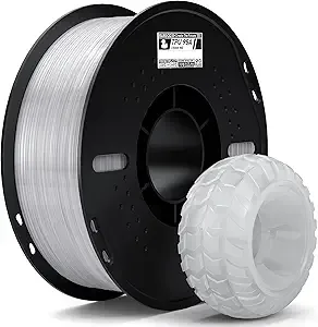 Elegoo ELEGOO TPU Filament Translucent 1KG, 95A Flexible Soft 3D Printing 1KG Spool(2.2lbs) Fits for Most FDM 3D Printers