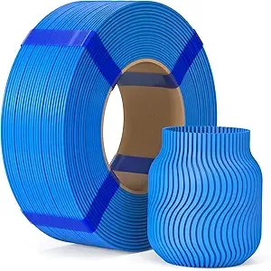 Elegoo ELEGOO PLA Basic Refill Filament Cyan 1KG, 3D Printer Filament No Spool Dimensional Accuracy +/-, 3D Printing PLA for Reusable Spool Refilling