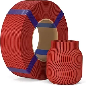 Elegoo ELEGOO PLA Basic Refill Filament Red 1KG, 3D Printer Filament No Spool Dimensional Accuracy +/-, 3D Printing PLA for Reusable Spool Refilling