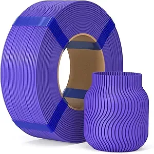 Elegoo ELEGOO PLA Basic Refill Filament Purple 1KG, 3D Printer Filament No Spool Dimensional Accuracy +/-, 3D Printing PLA for Reusable Spool Refilling