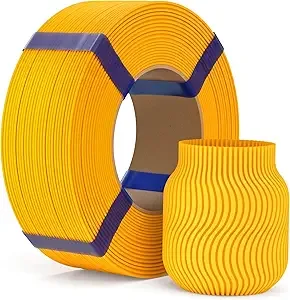 Elegoo ELEGOO PLA Basic Refill Filament Sunflower Yellow 1KG, 3D Printer Filament No Spool Dimensional Accuracy +/-, 3D Printing PLA for Reusable Spool Refilling